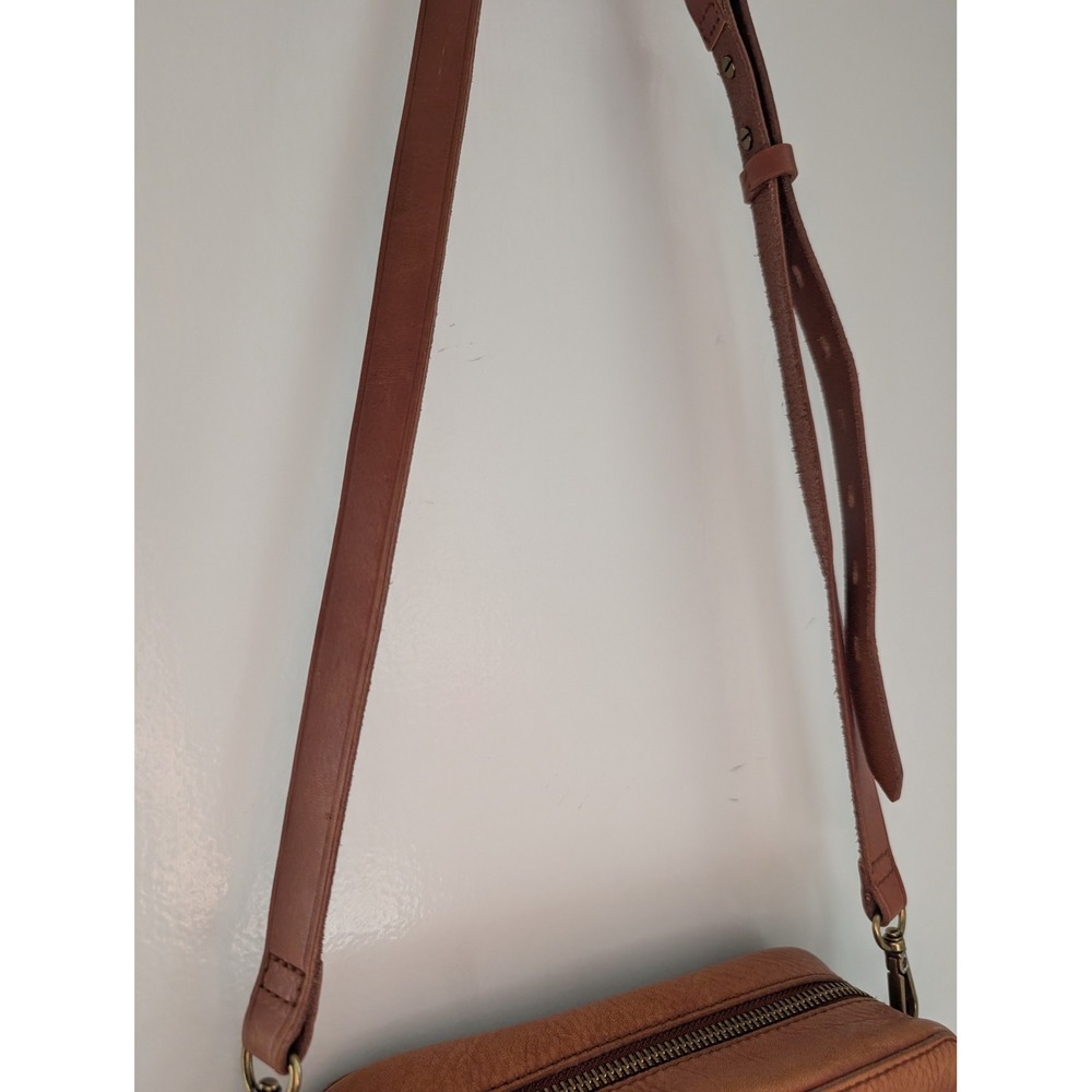 Madewell The Transport Camera Bag Crossbody Leather Cognac Camel Travel Boho - Picture 14 of 16